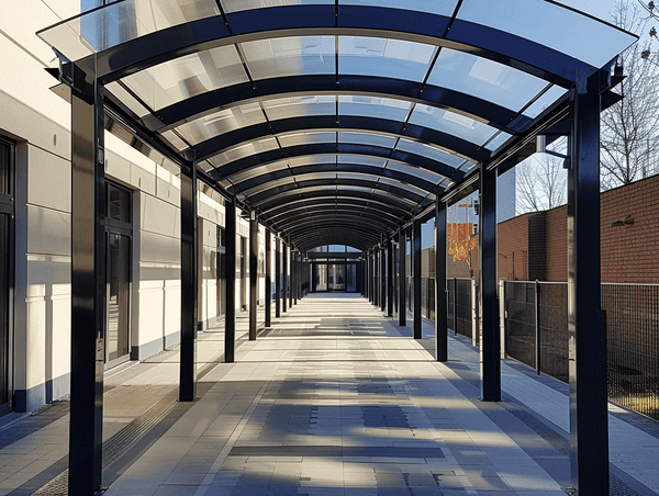 Covered Walkway Canopies - Falcon Canopies