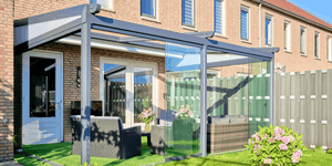 Verdeca: Folding roof with aluminium frame Canopy - Falcon Canopies