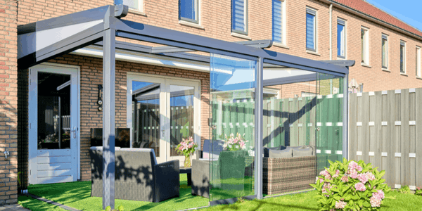 Verdeca: Folding roof with aluminium frame Canopy - Falcon Canopies