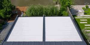 Verdeca: Folding roof with aluminium frame Canopy - Falcon Canopies