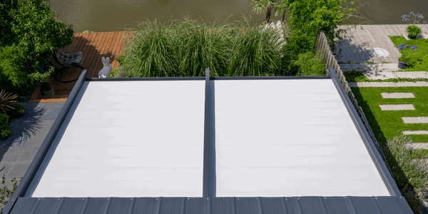 Verdeca: Folding roof with aluminium frame Canopy - Falcon Canopies