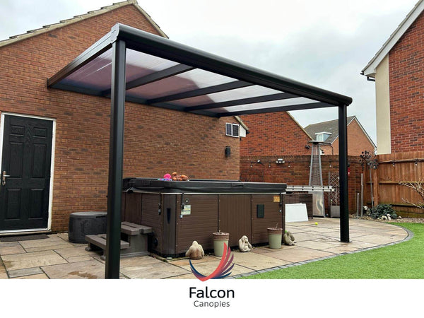 Perfect Hot Tub Retreat with a Bespoke 4m x 2.5m Canopy - Falcon Canopies